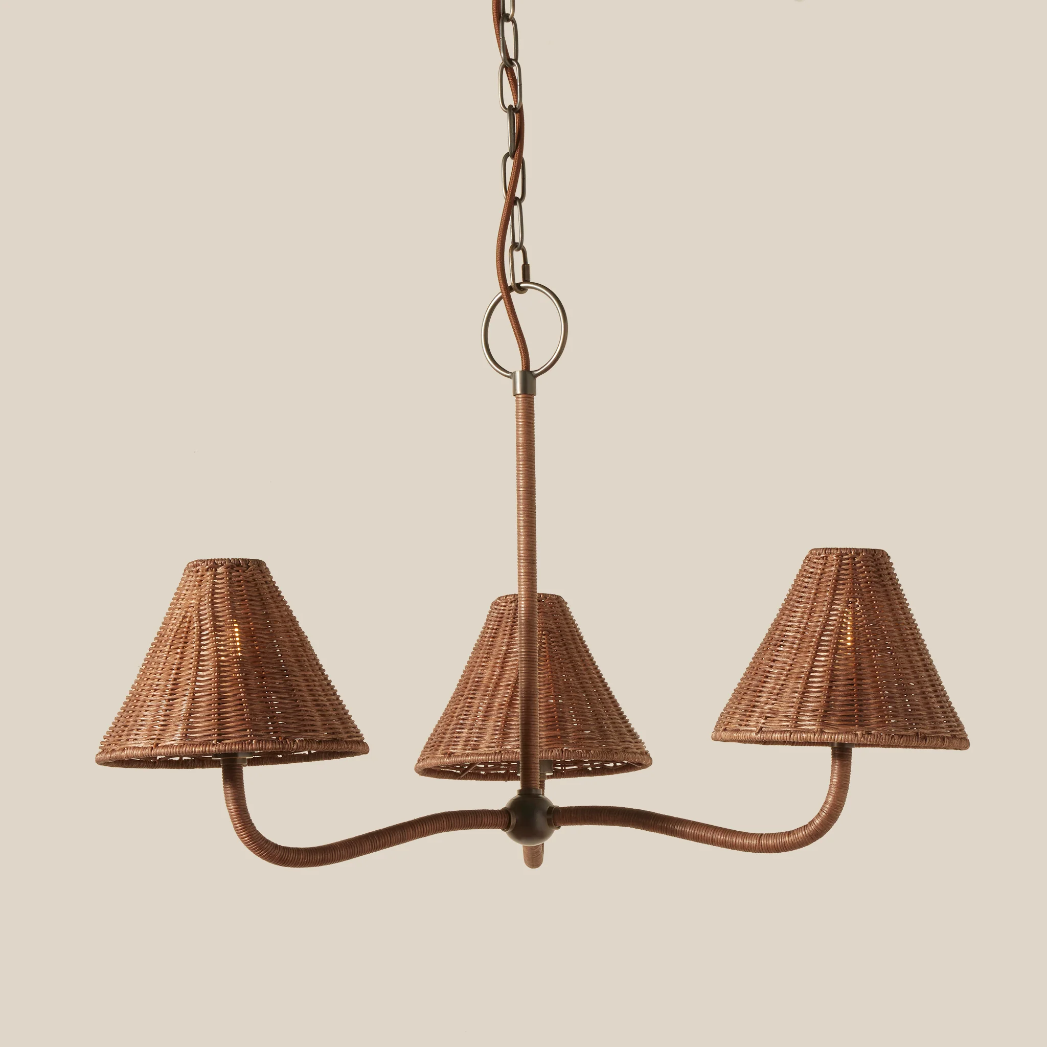 Delphine Wicker Chandelier