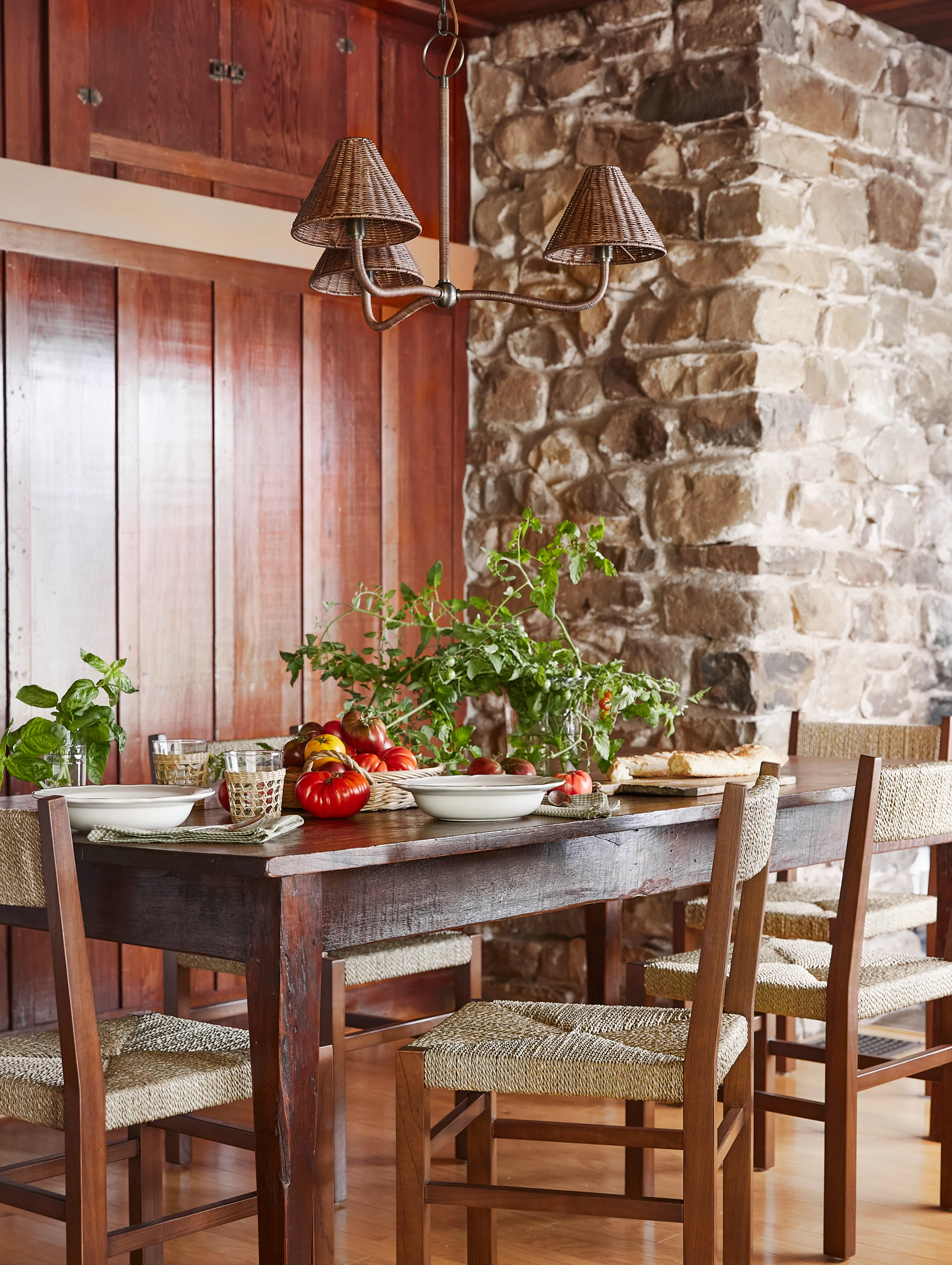 Delphine Wicker Chandelier - Image 2