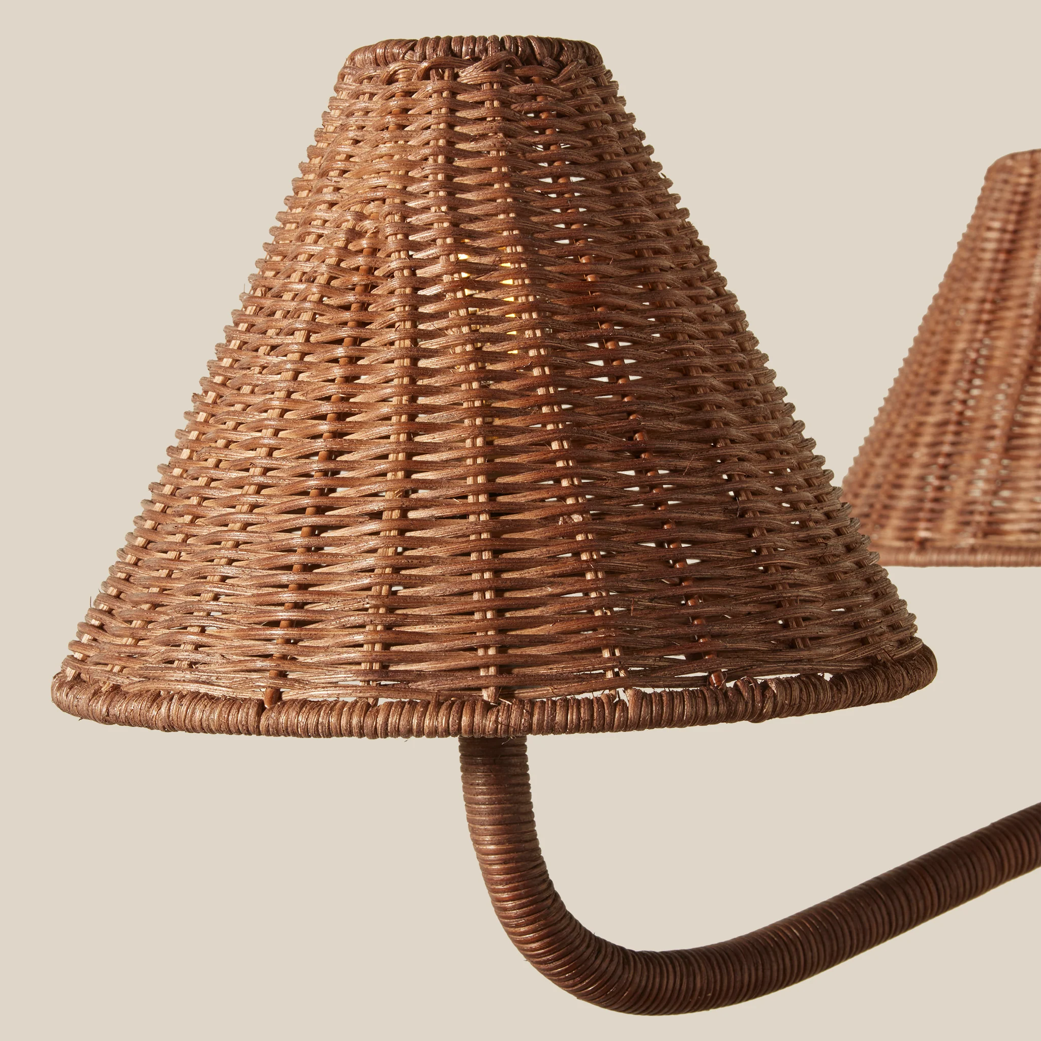 Delphine Wicker Chandelier - Image 4