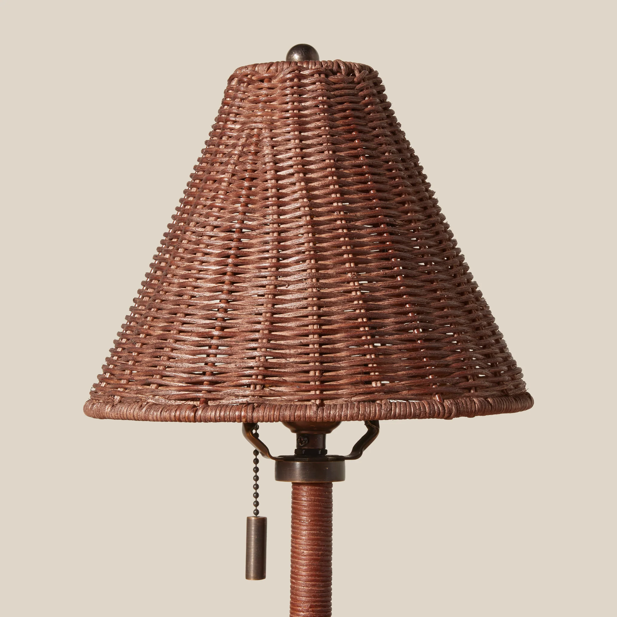 Delphine Wicker Mini Table Lamp - Image 4