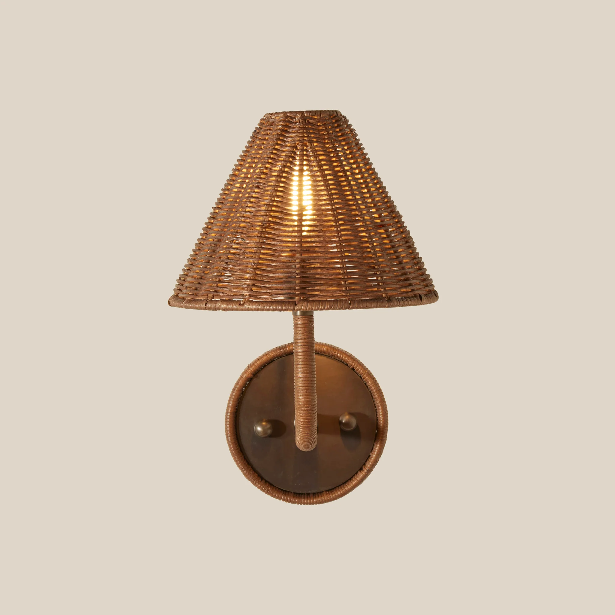 Delphine Wicker Sconce - Image 3
