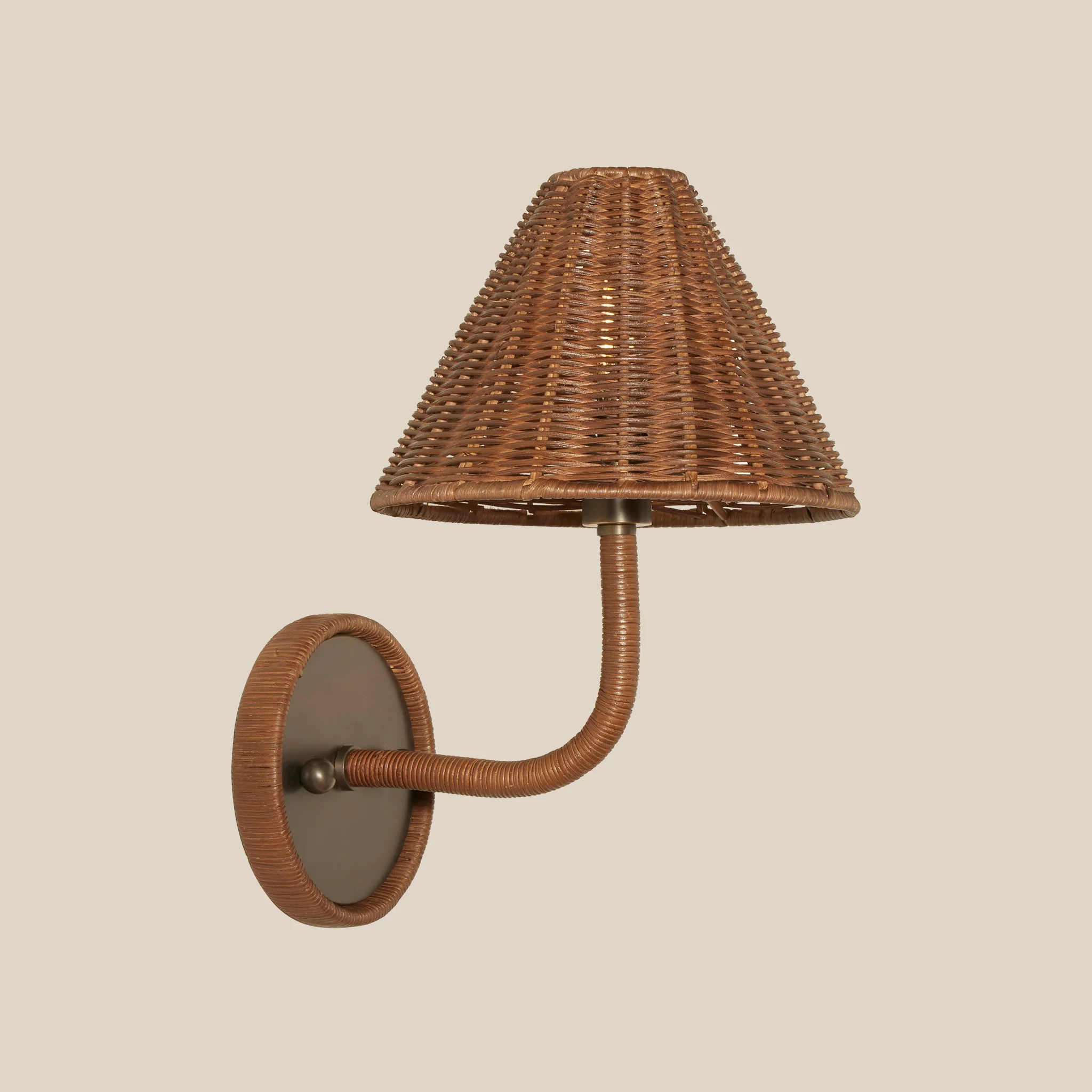 Delphine Wicker Sconce - Image 5