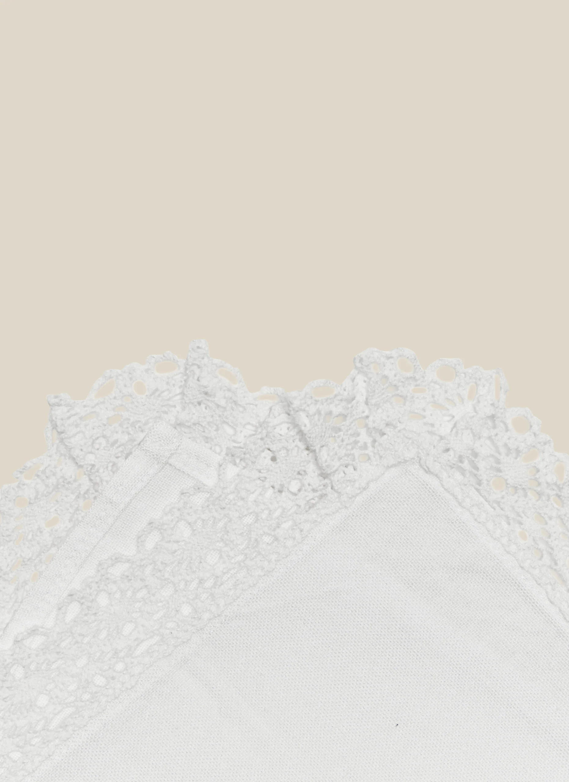 Heather Taylor Home White Lace Napkins, Set of 4 - Image 4