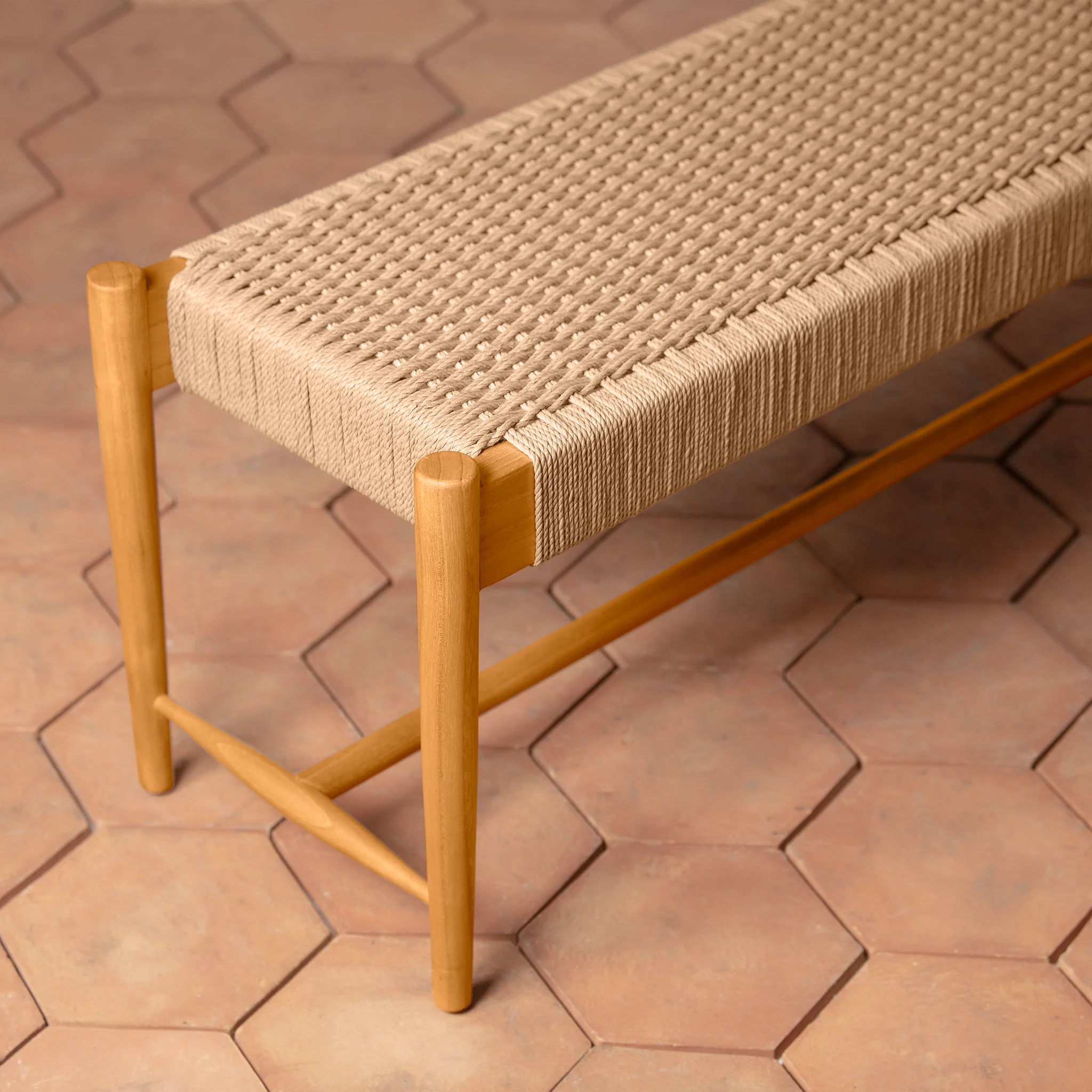 Ingrid Woven Bench - Image 4