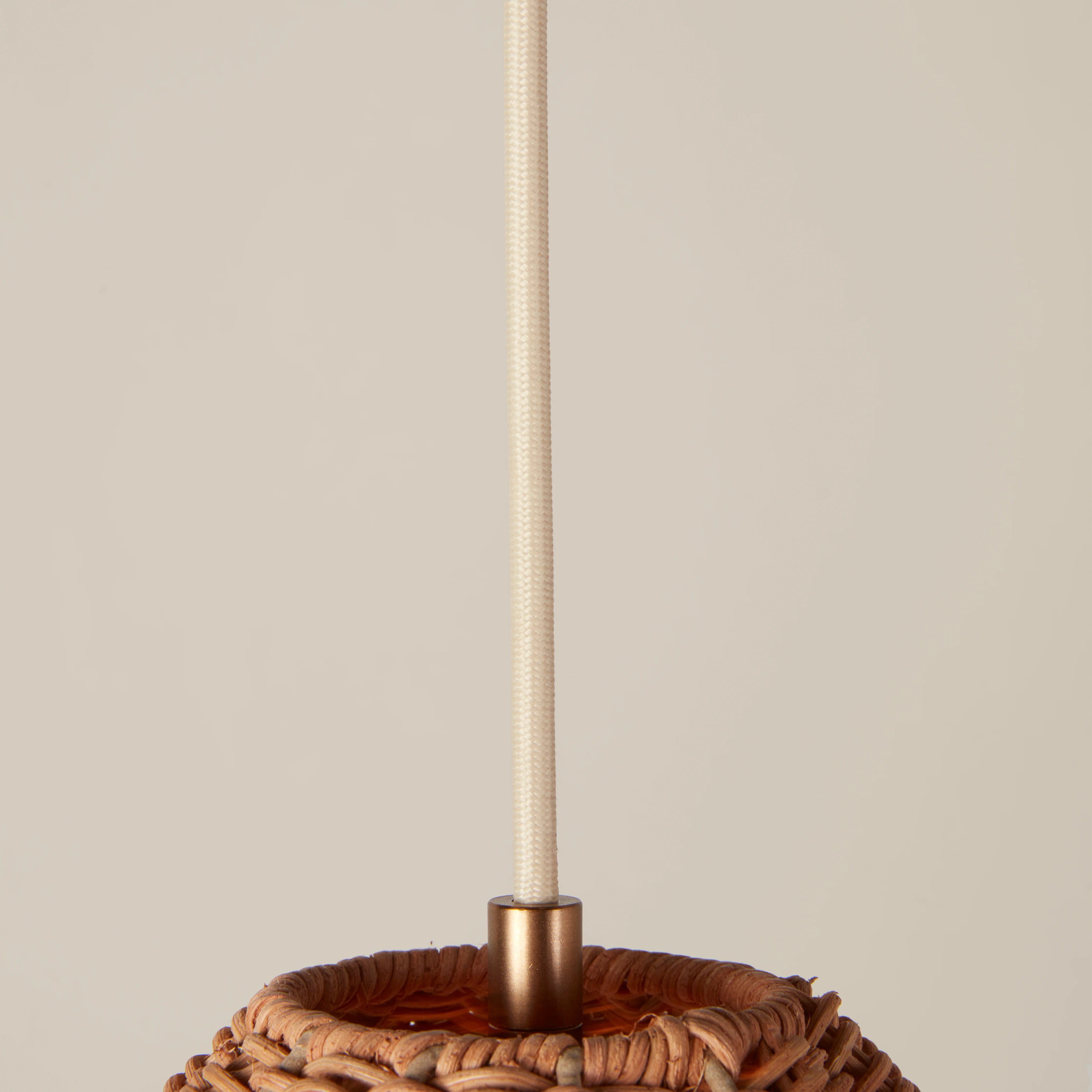 Maude Rattan Scallop Pendant - Image 7