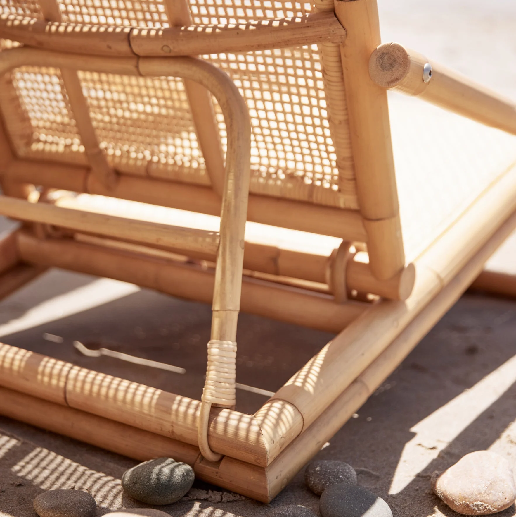 Montauk Folding Rattan Chair - Image 4