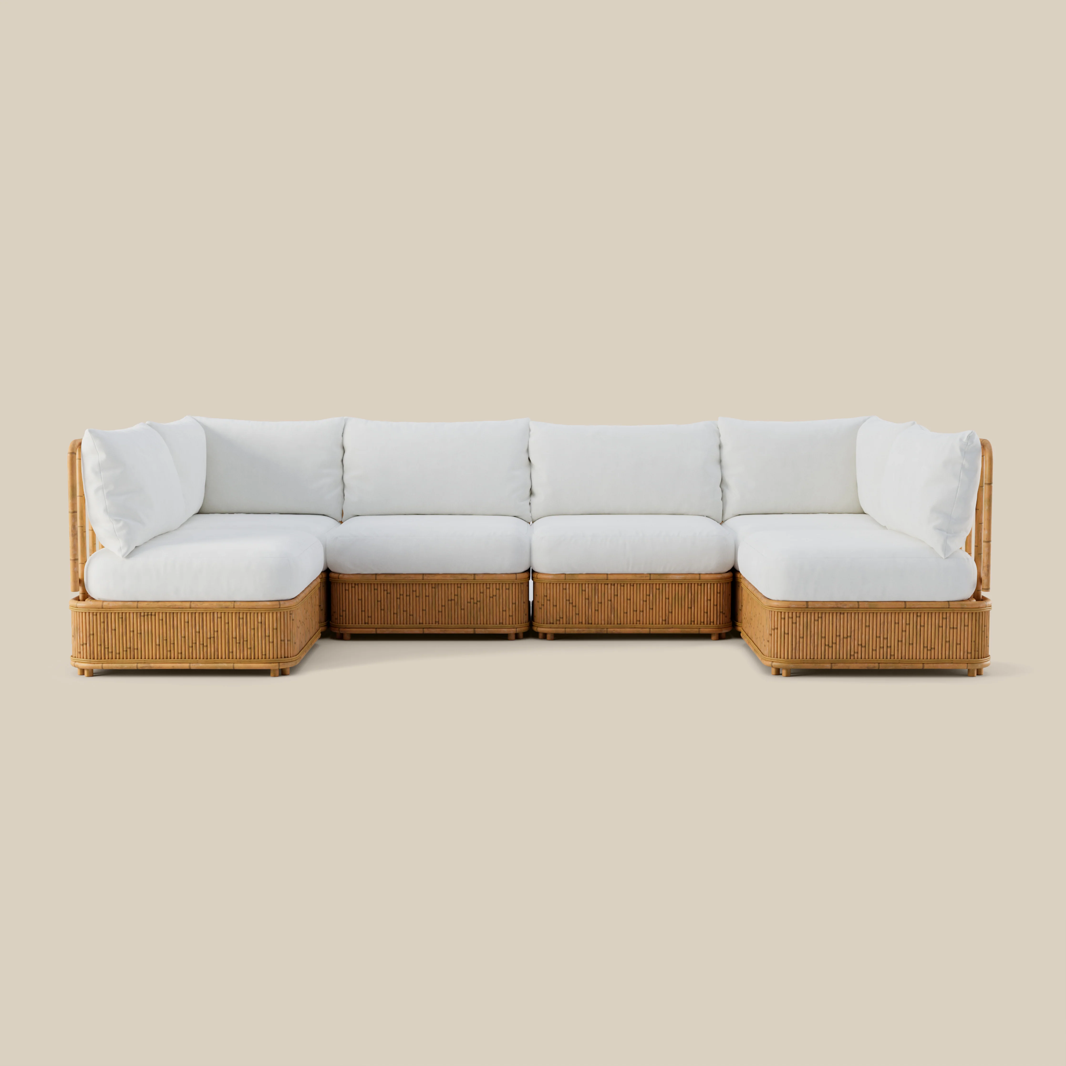 Natura Sectional - Six Seat U-Shape - Pearl
