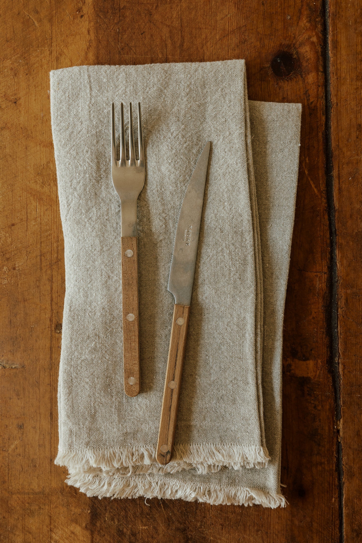 Oversized Frayed Linen Napkins, Set of 4 - Image 3