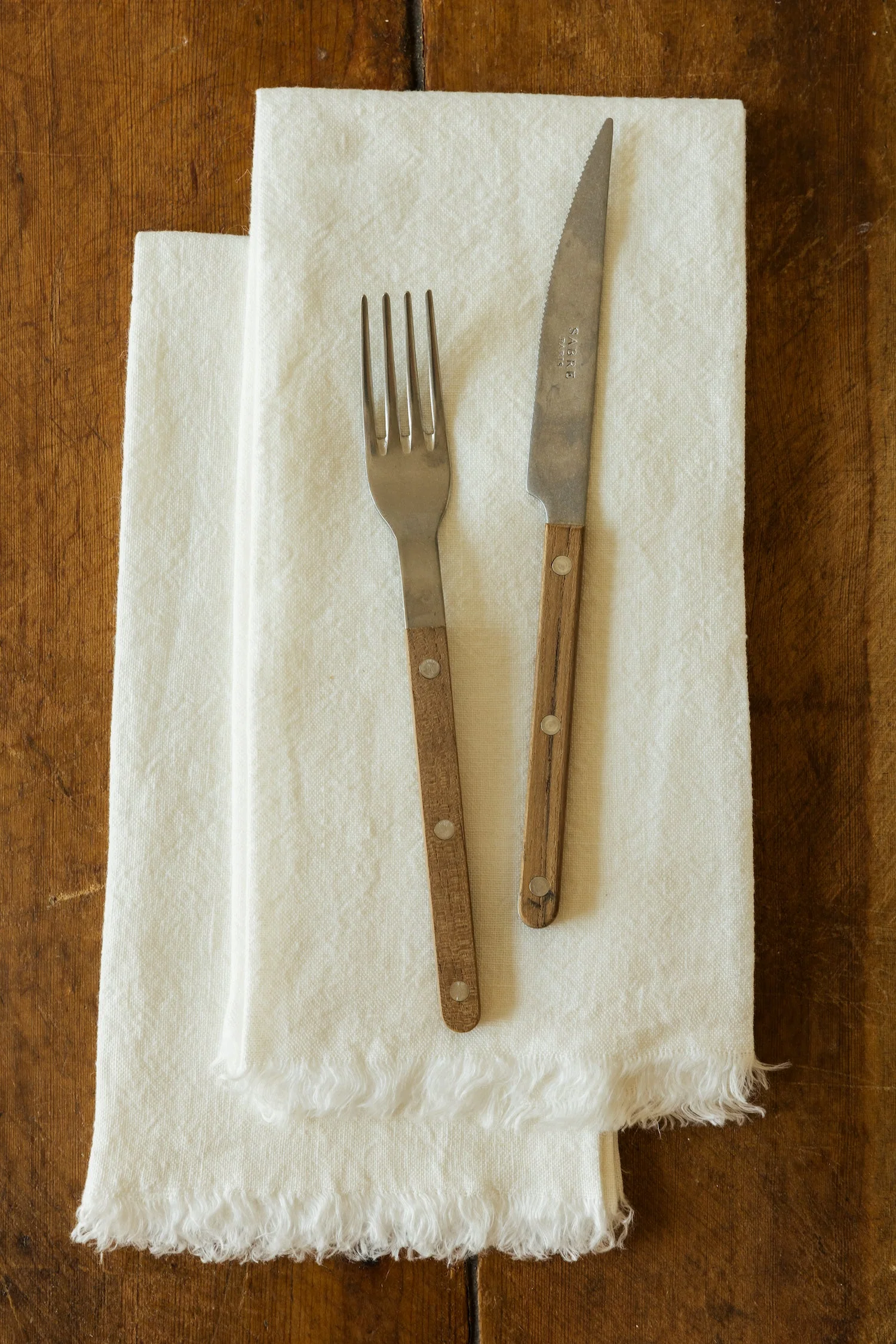 Oversized Frayed Linen Napkins, Set of 4 - Image 4