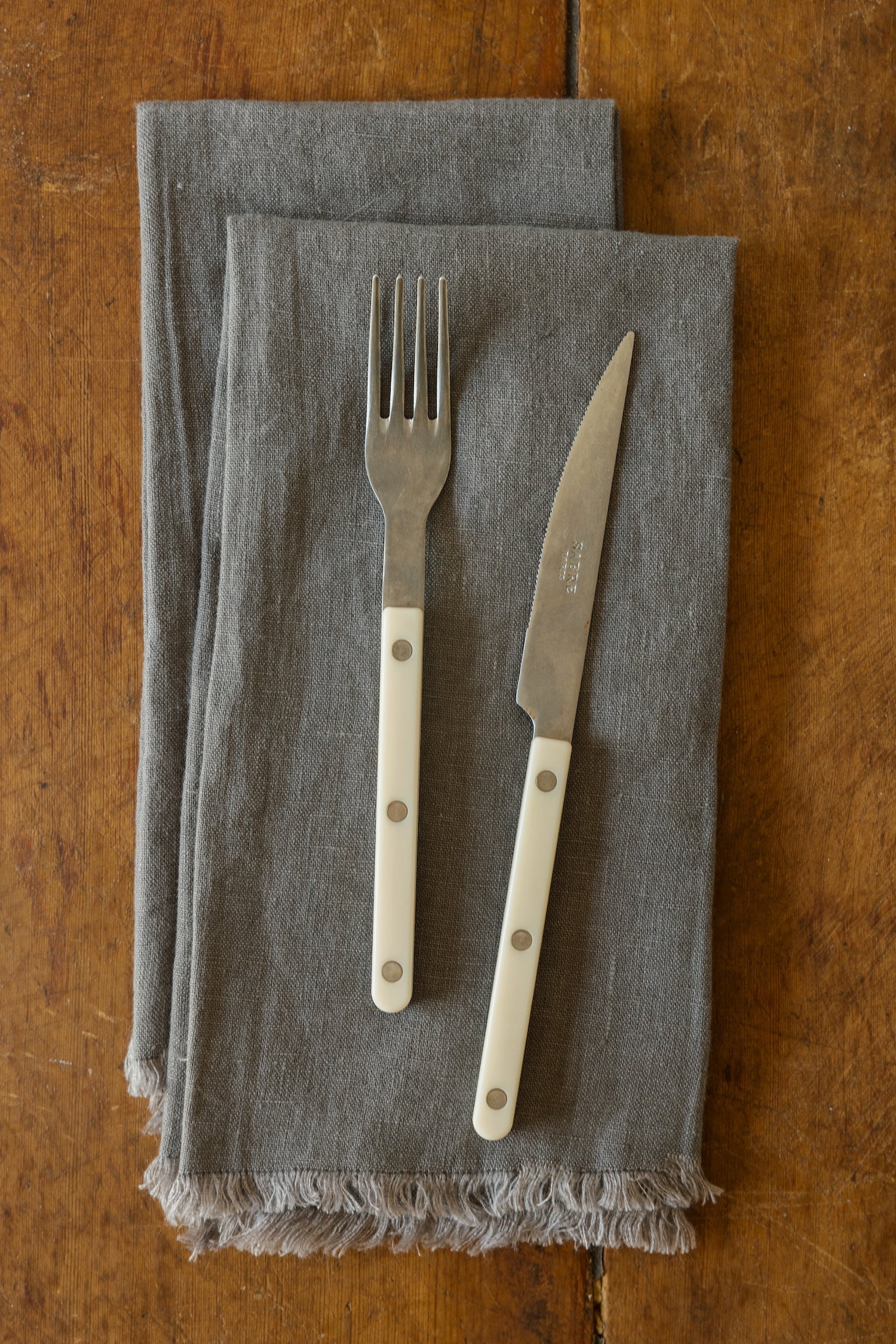 Oversized Frayed Linen Napkins, Set of 4 - Image 5
