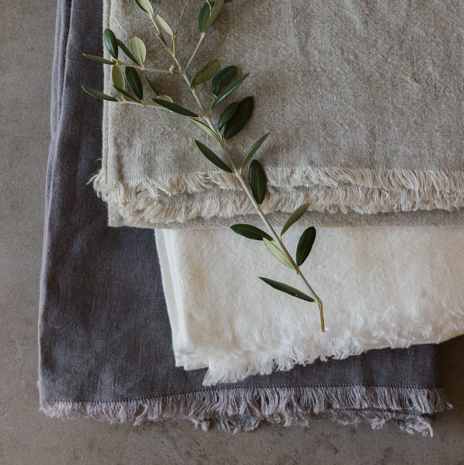 Oversized Frayed Linen Napkins, Set of 4 - Image 6
